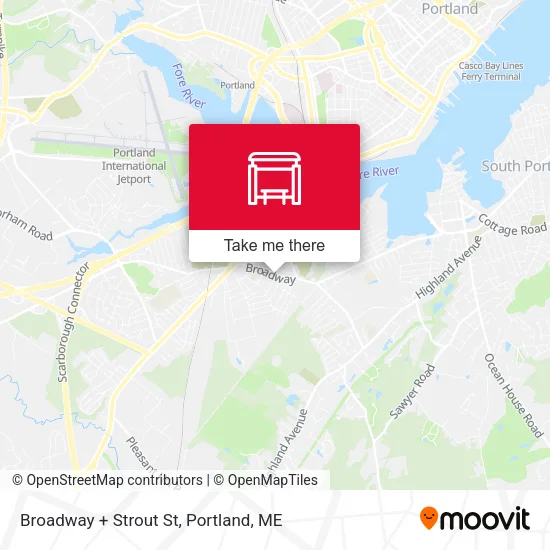 Mapa de Broadway + Strout St