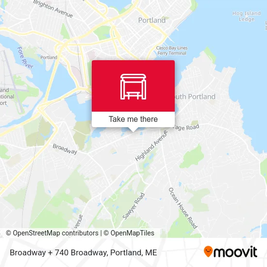 Mapa de Broadway  + 740 Broadway