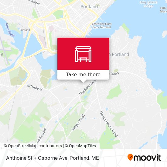 Mapa de Anthoine St + Osborne Ave