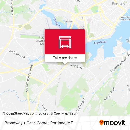 Broadway + Cash Corner map