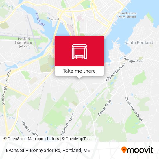 Evans St + Bonnybrier Rd map