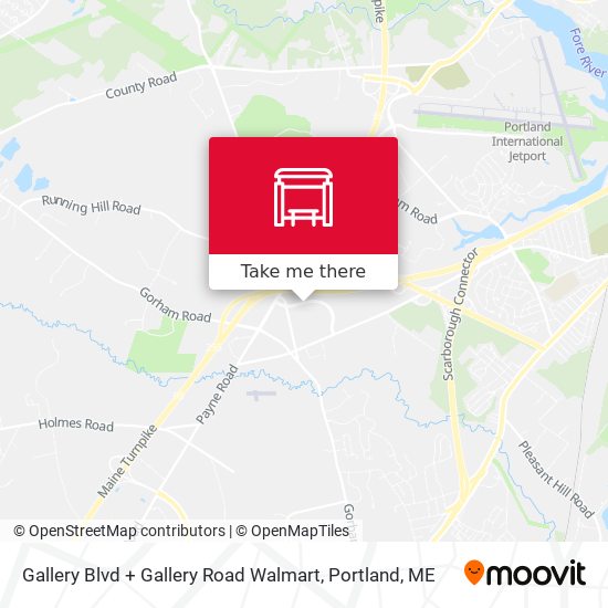 Mapa de Gallery Blvd + Gallery Road Walmart