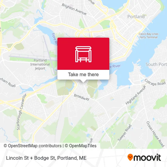 Lincoln St + Bodge St map