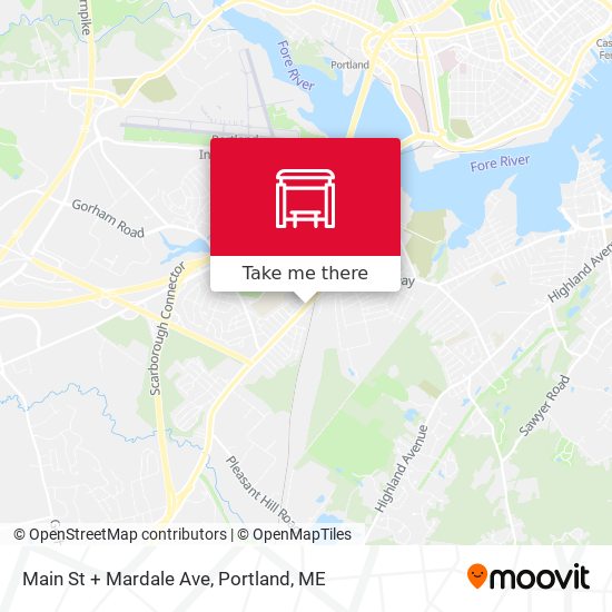 Main St + Mardale Ave map