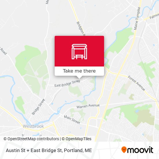 Mapa de Austin St + East Bridge St
