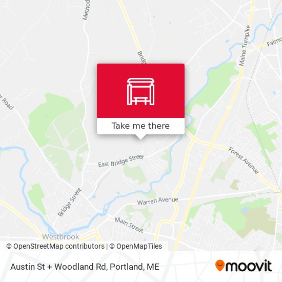 Mapa de Austin St + Woodland Rd