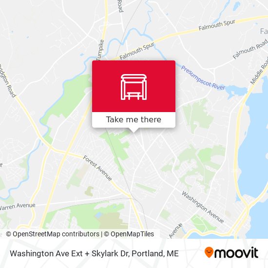 Washington Ave Ext + Skylark Dr map