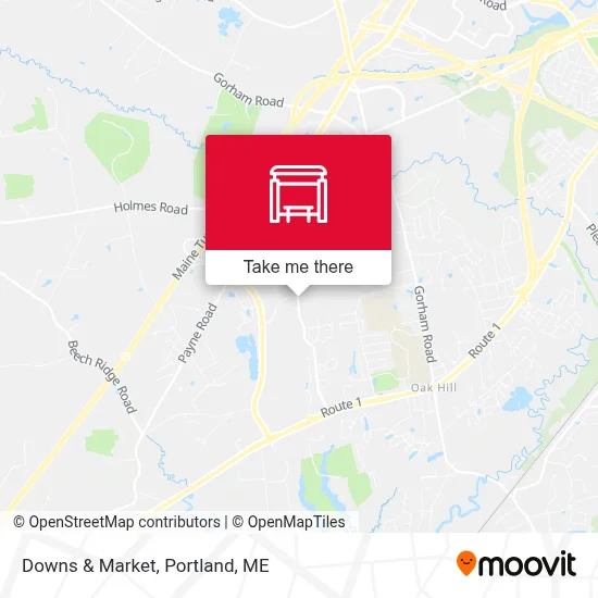 Downs & Market map