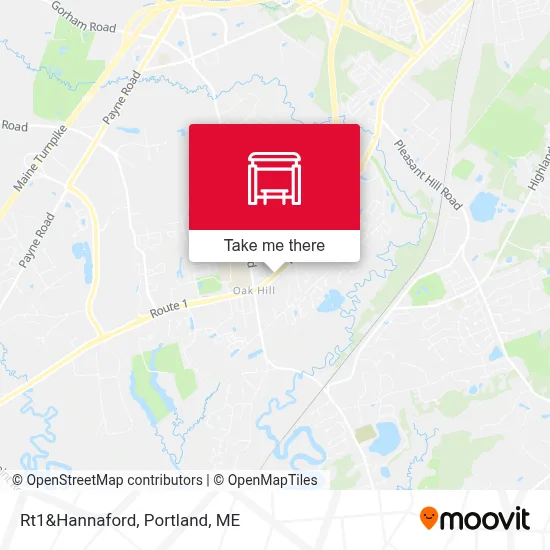 Rt1&Hannaford map