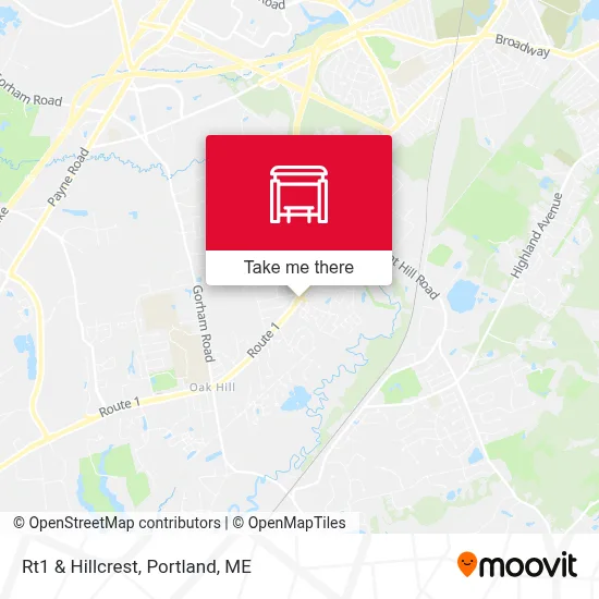 Rt1 & Hillcrest map