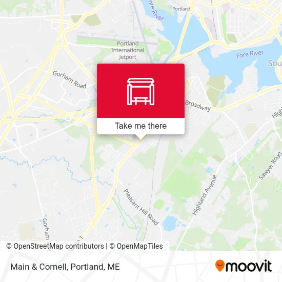 Main & Cornell map