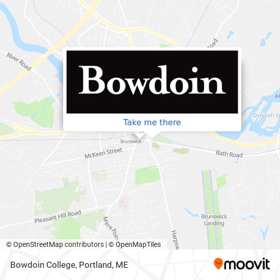 Mapa de Bowdoin College