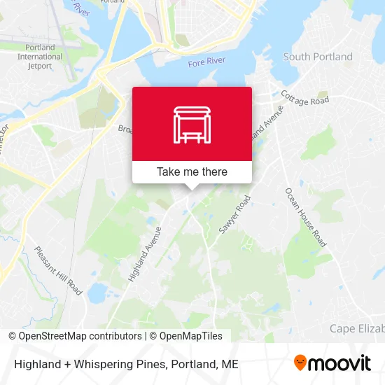 Mapa de Highland + Whispering Pines