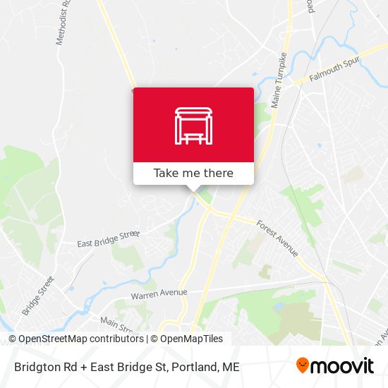 Mapa de Bridgton Rd + East Bridge St