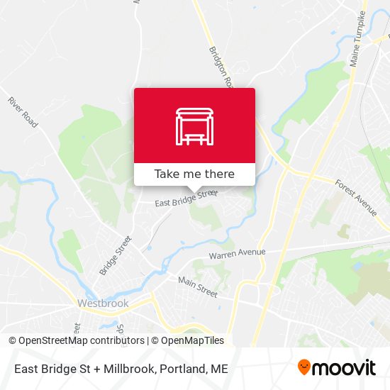 East Bridge St + Millbrook map