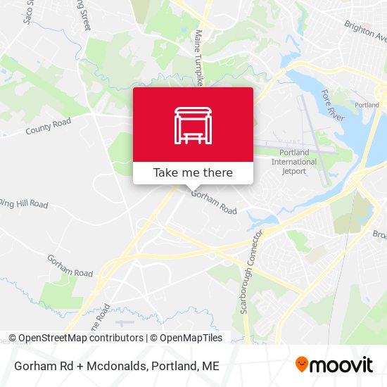 Mapa de Gorham Rd + Mcdonalds