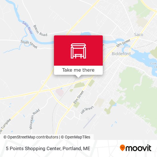 5 Points Shopping Center map