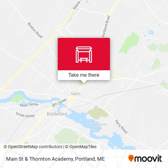 Main St & Thornton Academy map