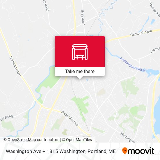 Mapa de Washington Ave + 1815 Washington