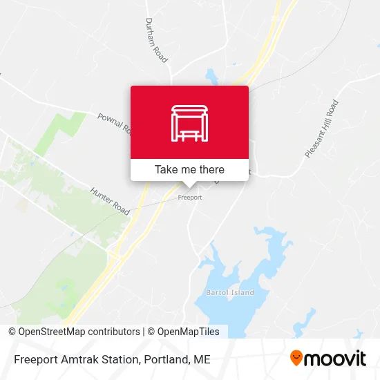 Freeport Amtrak Station map