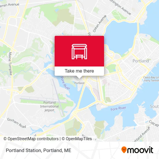 Portland Station map