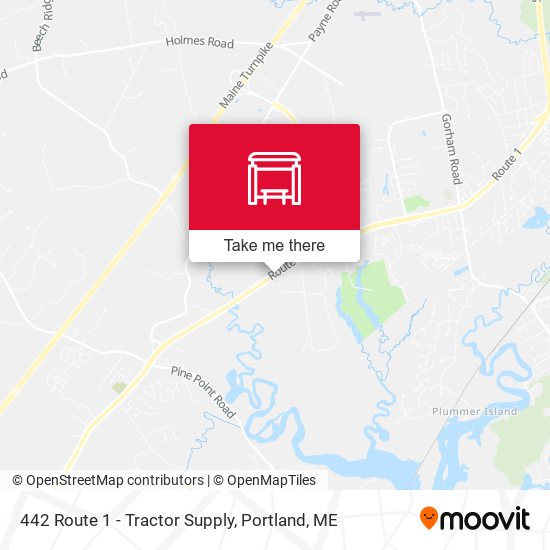 442 Route 1 - Tractor Supply map