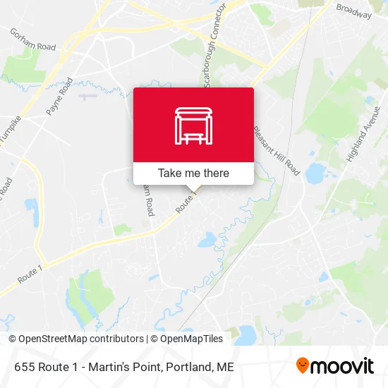 Mapa de 655 Route 1 - Martin's Point