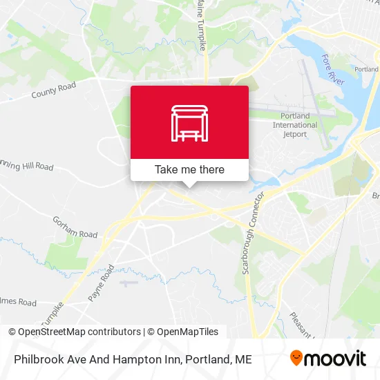 Mapa de Philbrook Ave And Hampton Inn