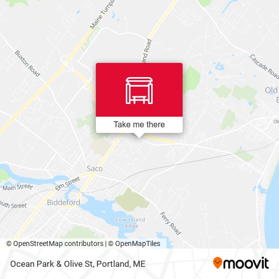 Mapa de Ocean Park & Olive St