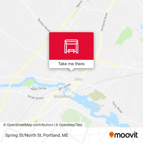 Mapa de Spring St/North St