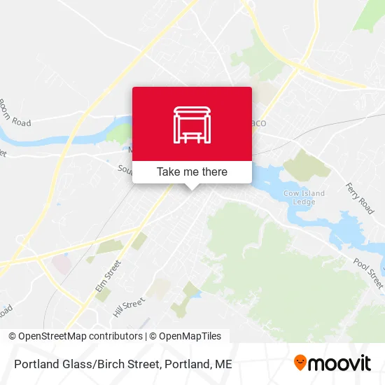 Mapa de Portland Glass/Birch Street