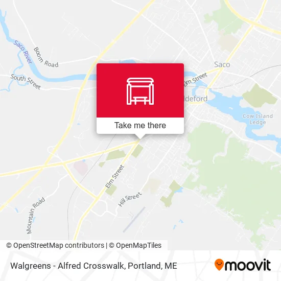 Mapa de Walgreens - Alfred Crosswalk