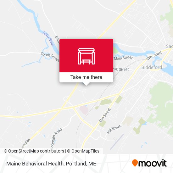Maine Behavioral Health map