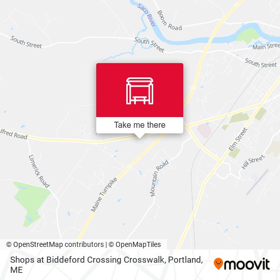 Shops at Biddeford Crossing Crosswalk map