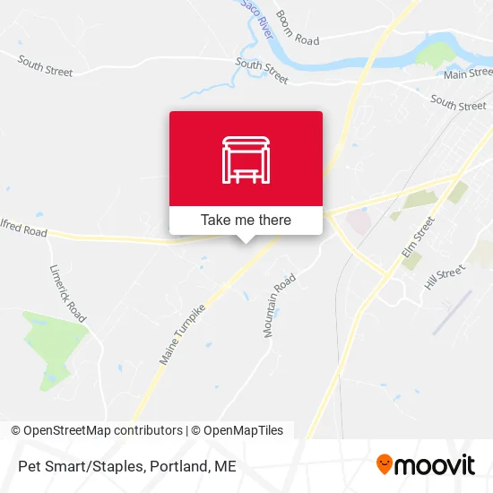 Mapa de Pet Smart/Staples