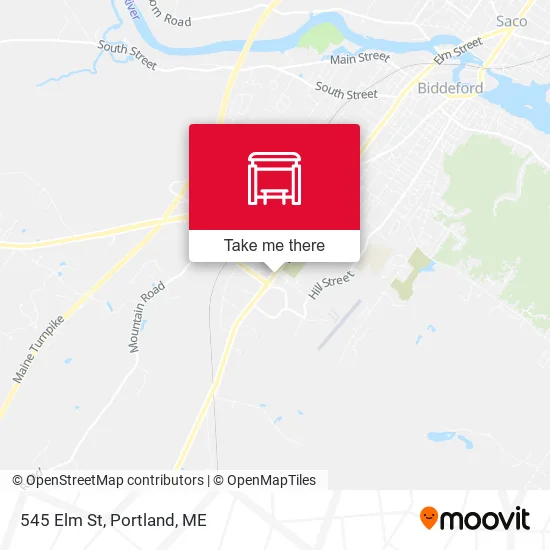 Mapa de 545 Elm St