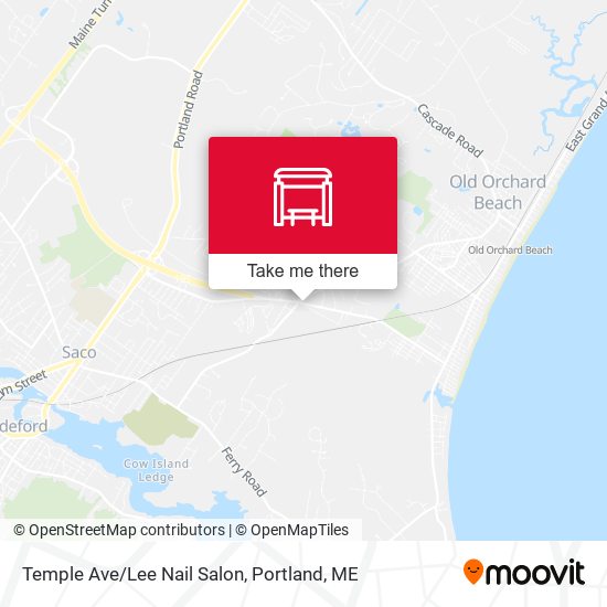 Mapa de Temple Ave/Lee Nail Salon