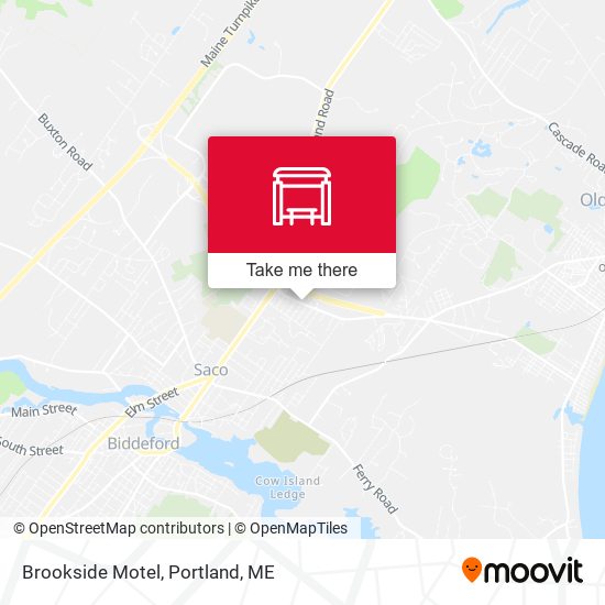 Brookside Motel map