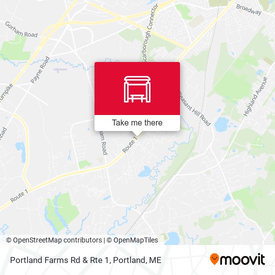 Mapa de Portland Farms Rd & Rte 1