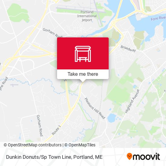 Dunkin Donuts/Sp Town Line map