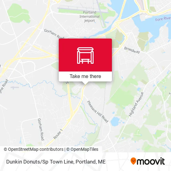 Mapa de Dunkin Donuts/Sp Town Line