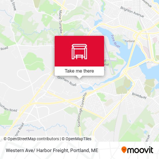 Western Ave/ Harbor Freight map