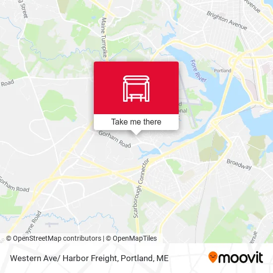 Mapa de Western Ave/ Harbor Freight