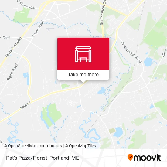 Mapa de Pat's Pizza/Florist
