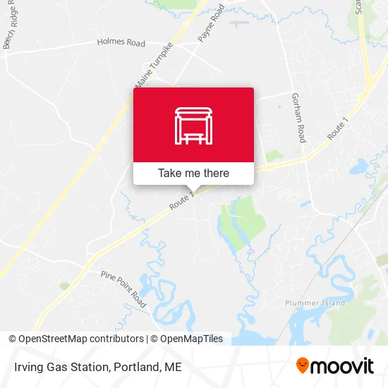 Mapa de Irving Gas Station