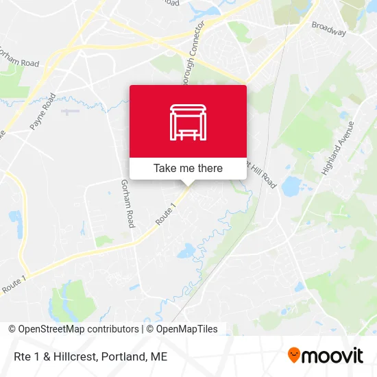 Mapa de Rte 1 & Hillcrest