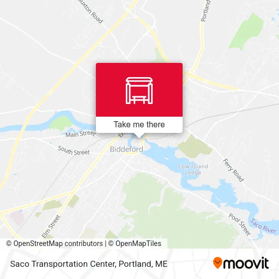 Saco Transportation Center map