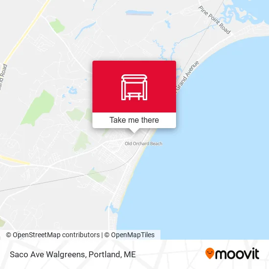 Mapa de Saco Ave Walgreens