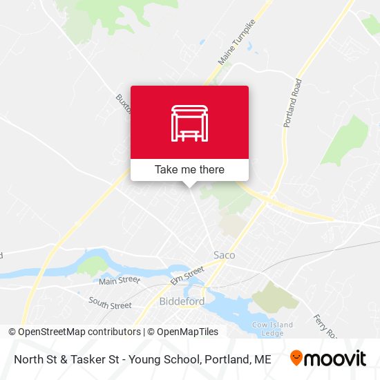 North St & Tasker St - Young School map