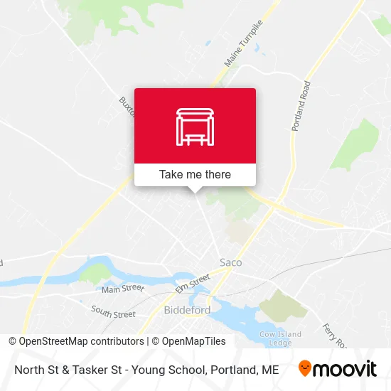 North St & Tasker St - Young School map
